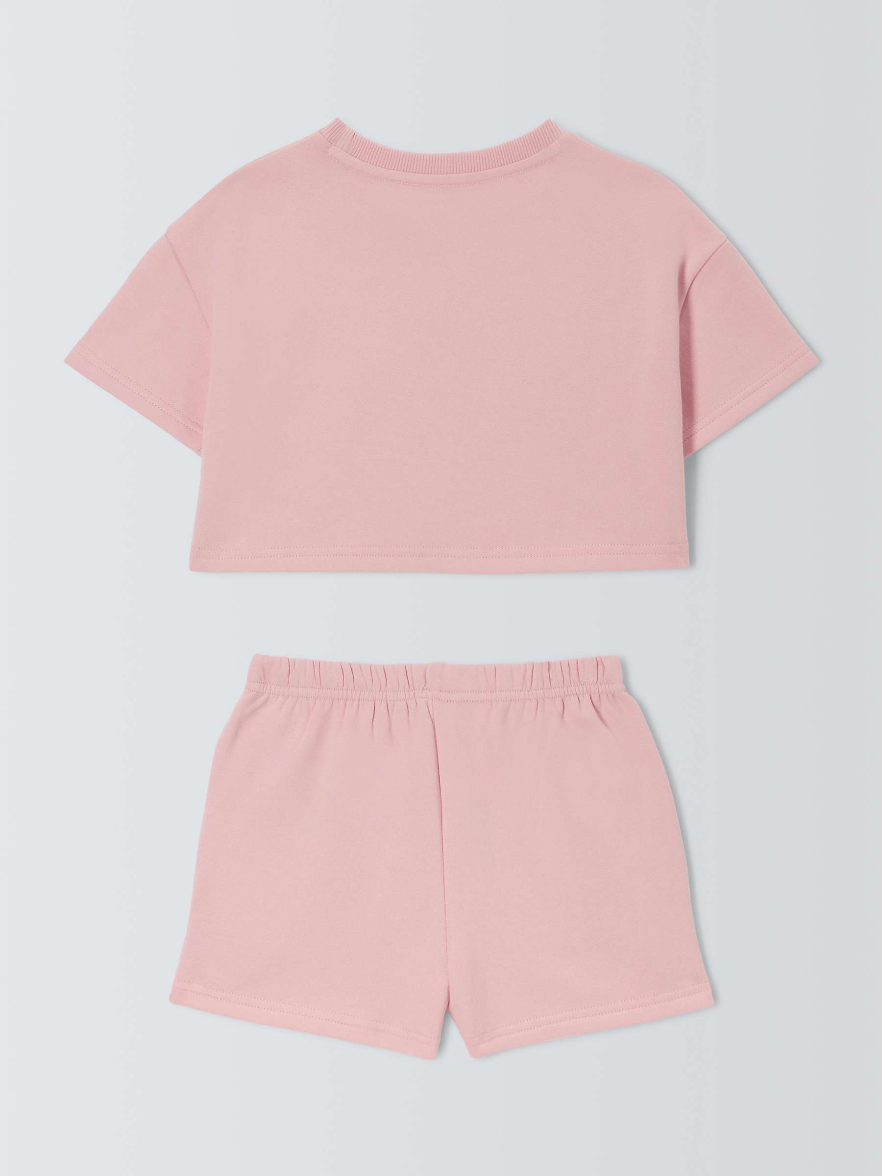 Buy Brand Threads Kids' Disney Lilo and Stitch Boxy Top & Shorts Set, Pink Online at johnlewis.com