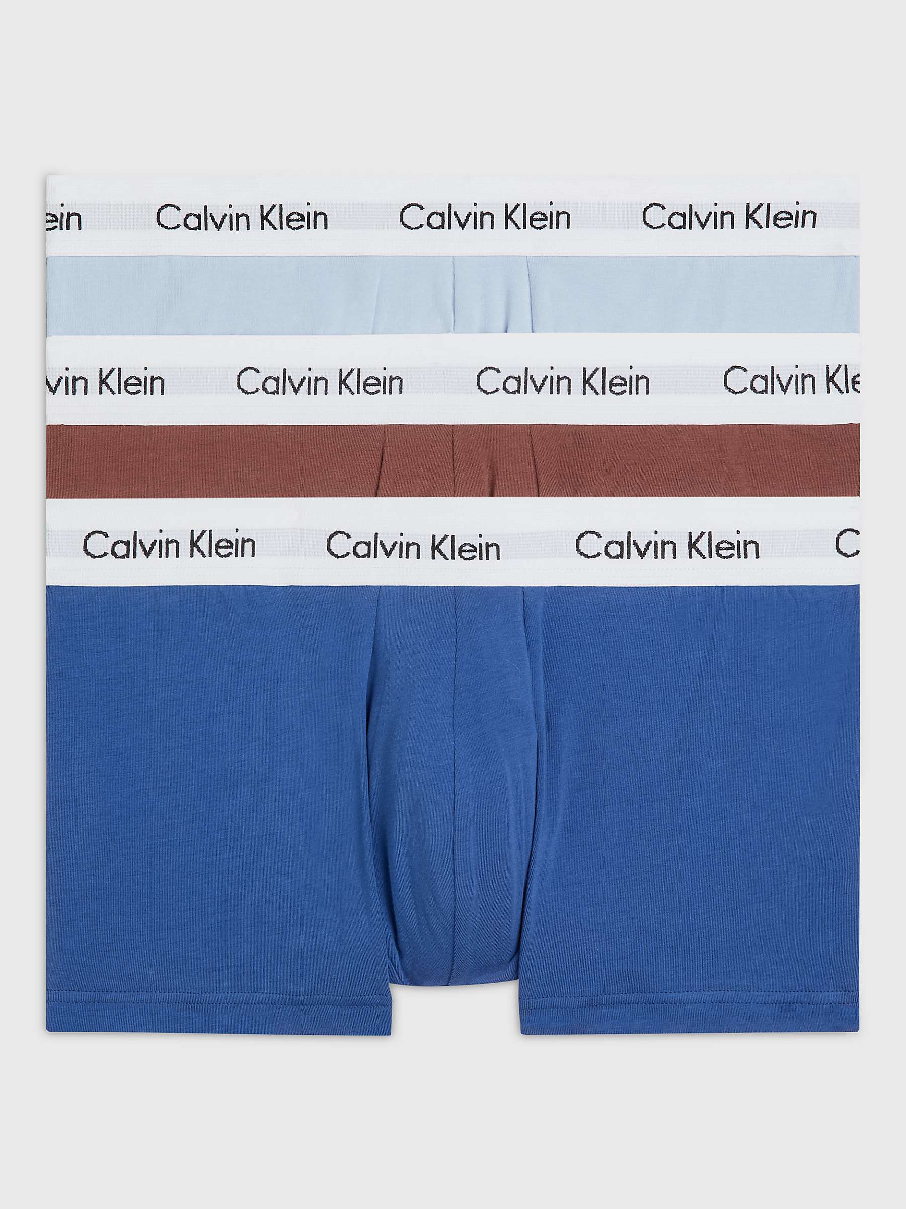 Buy Calvin Klein Low Rise Trunks, Pack of 3, Multi Online at johnlewis.com