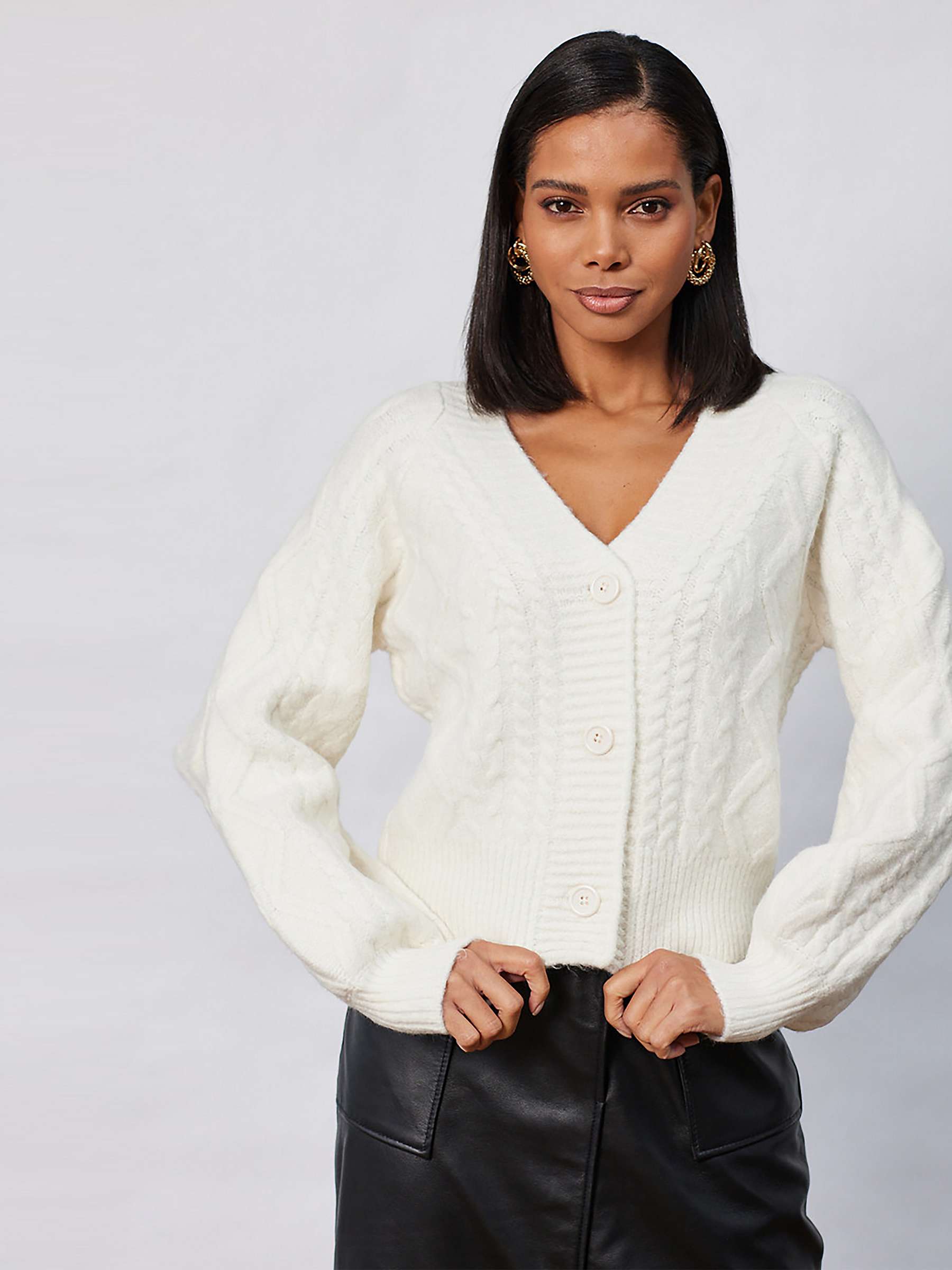 Buy Closet London Cable Knit Cardigan Online at johnlewis.com