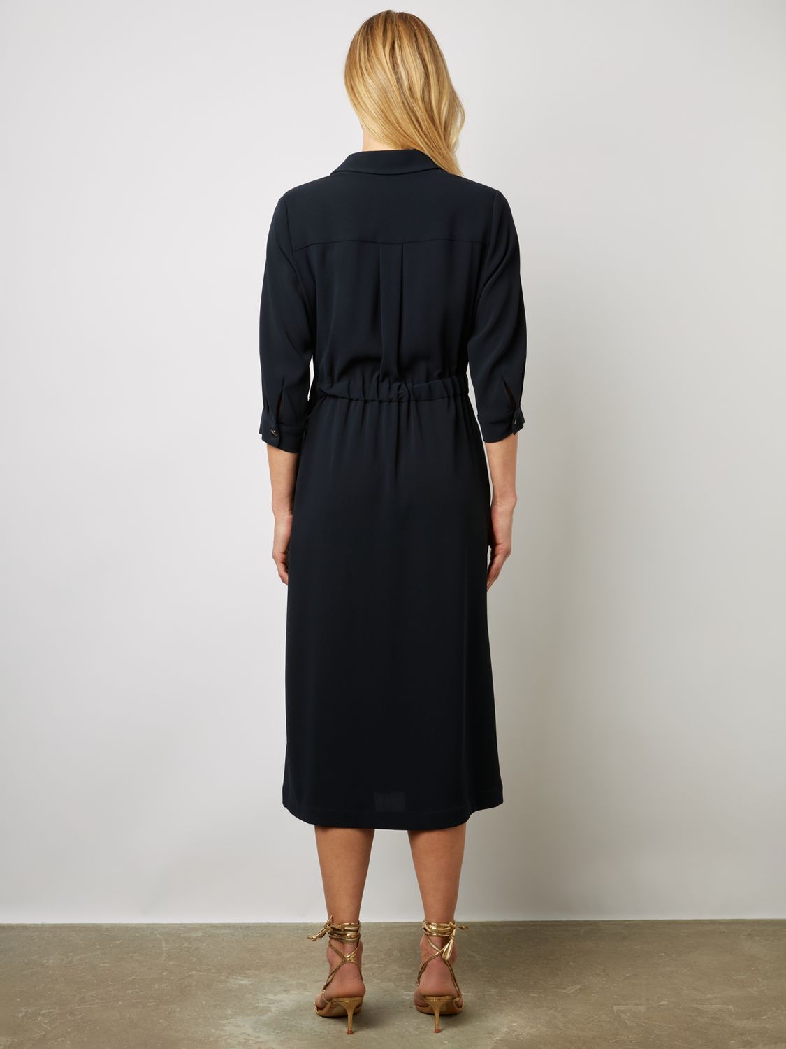 Gerard Darel Ezra Shirt Dress, Navy at John Lewis & Partners