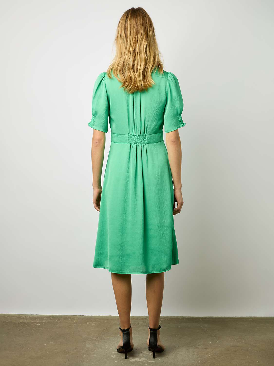 Buy Gerard Darel Elonie Knee Length Dress, Emerald Online at johnlewis.com