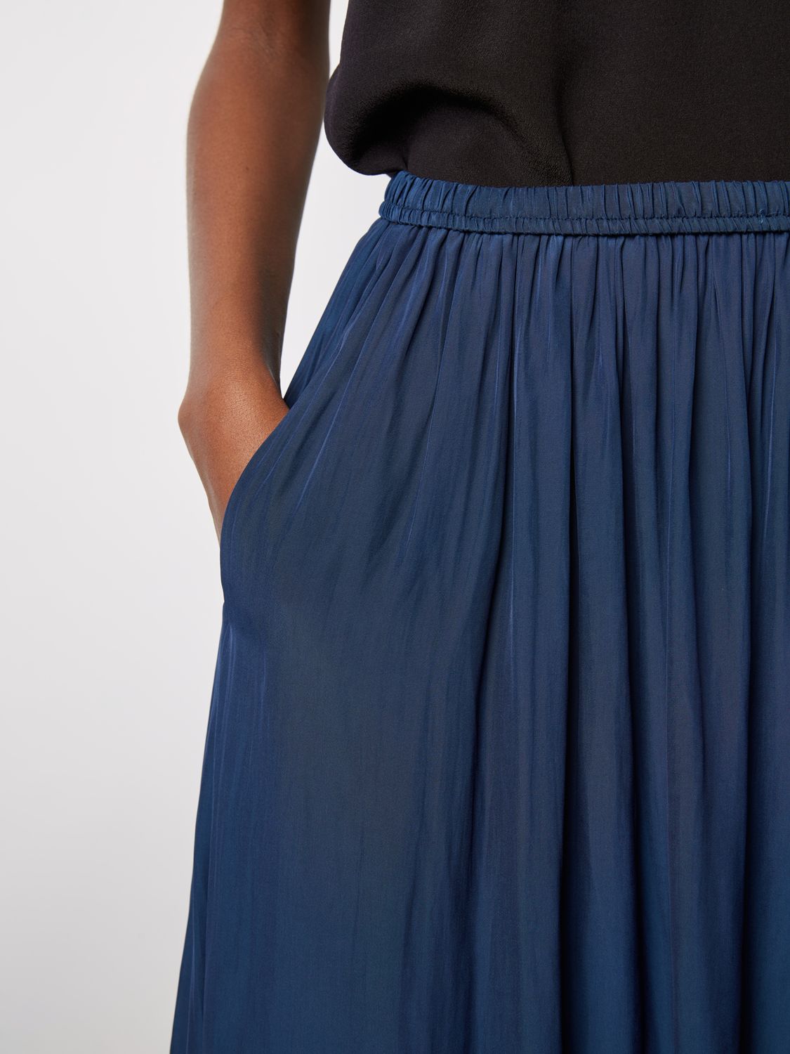 Buy Gerard Darel Dinah Floaty Midi Skirt, Ink Online at johnlewis.com