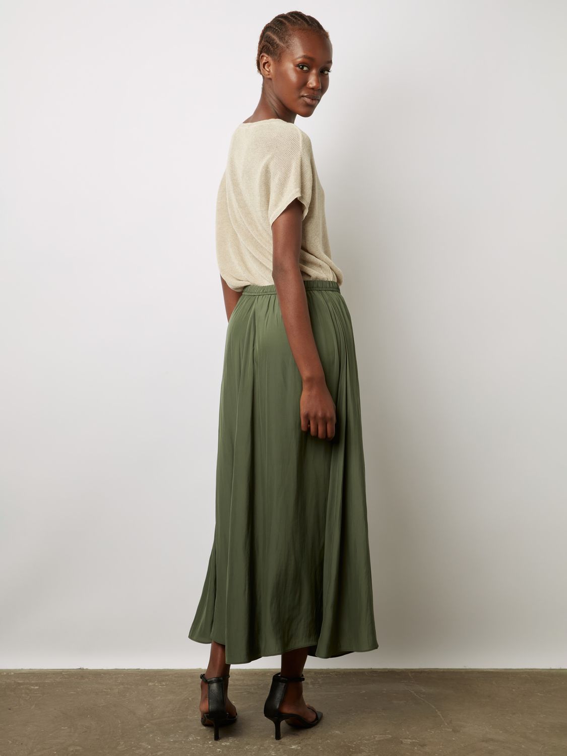 Buy Gerard Darel Denisa Floaty Midi Skirt Online at johnlewis.com