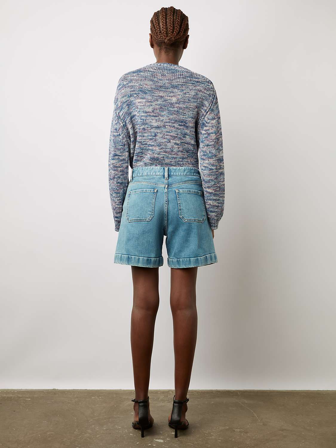 Buy Gerard Darel Cassis Denim Shorts, Blue Online at johnlewis.com