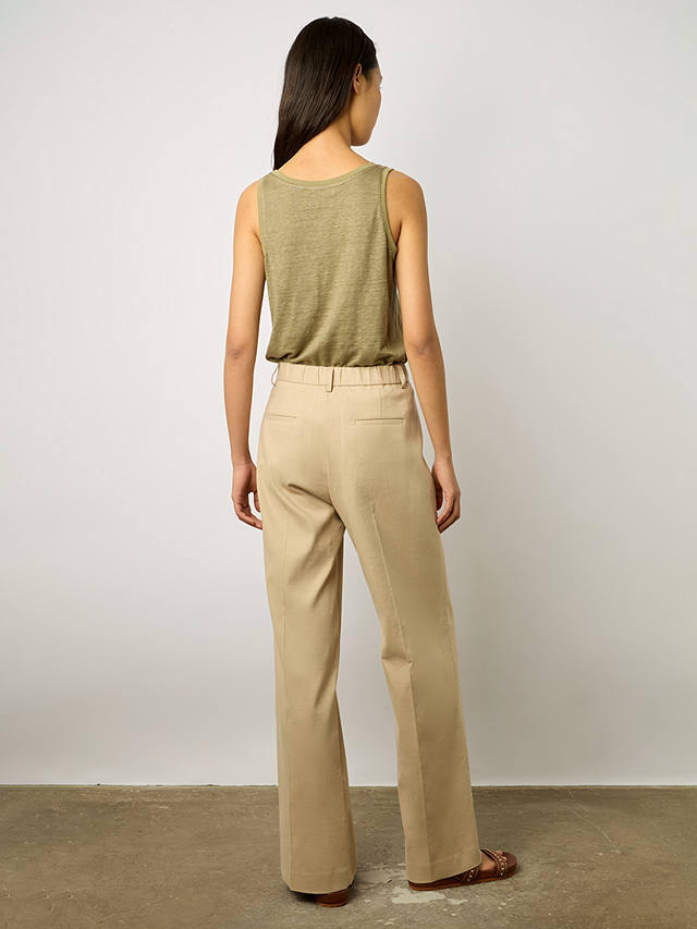 Gerard Darel Cecilia Cotton Blend Trousers, Sand