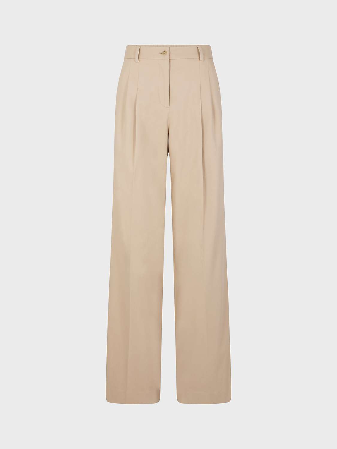 Buy Gerard Darel Cecilia Cotton Blend Trousers, Sand Online at johnlewis.com