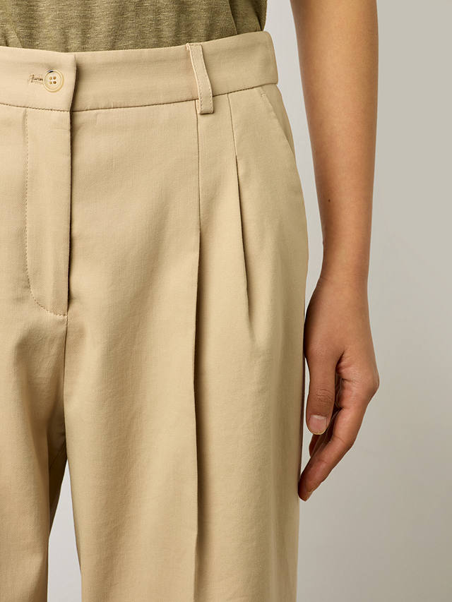 Gerard Darel Cecilia Cotton Blend Trousers, Sand