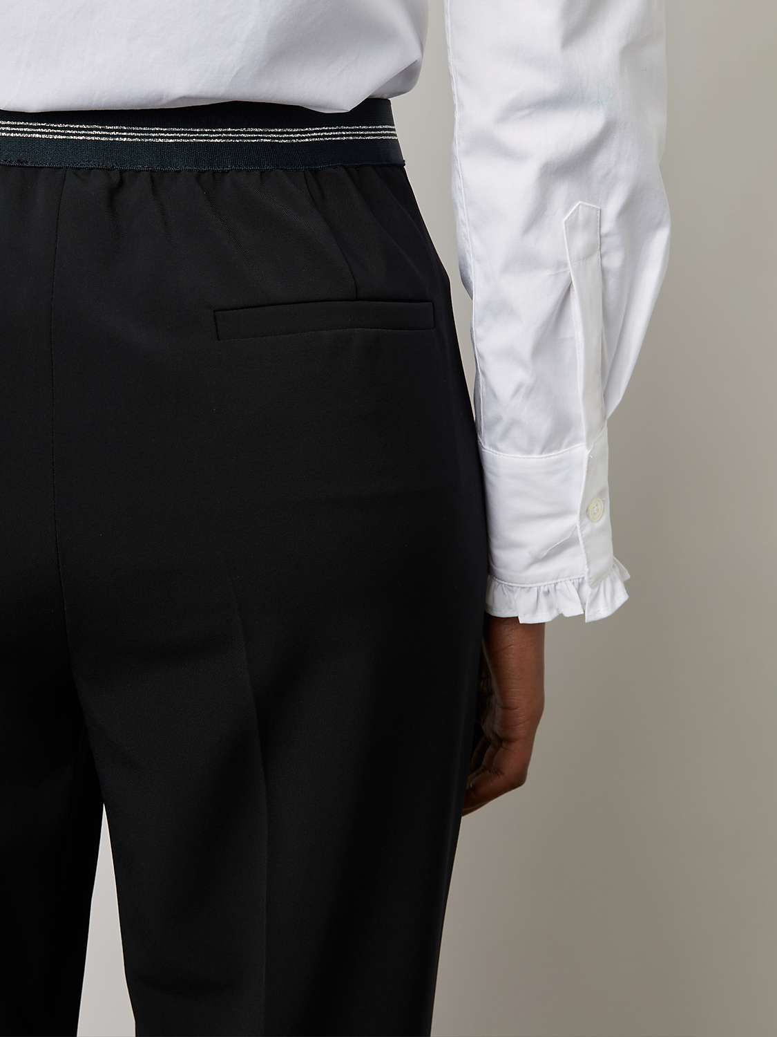 Buy Gerard Darel Caina Plain Tailored Trousers, Navy Online at johnlewis.com