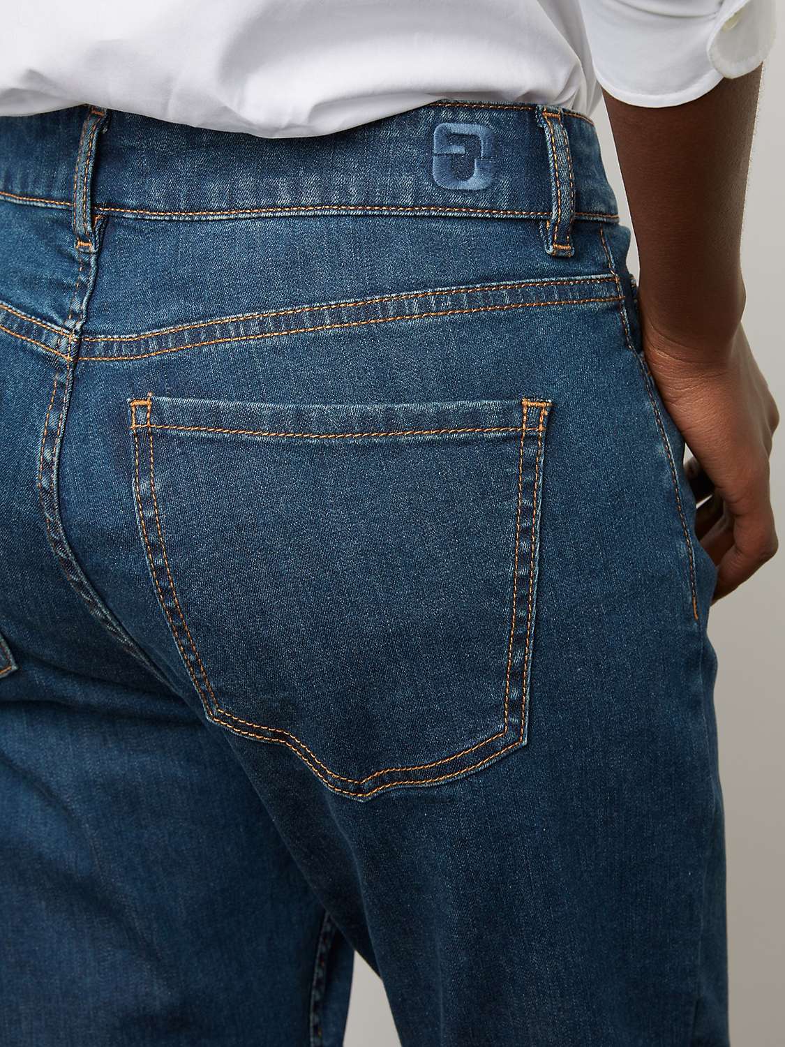 Buy Gerard Darel Cheryl Raw Denim Slim Leg Jeans, Blue Online at johnlewis.com
