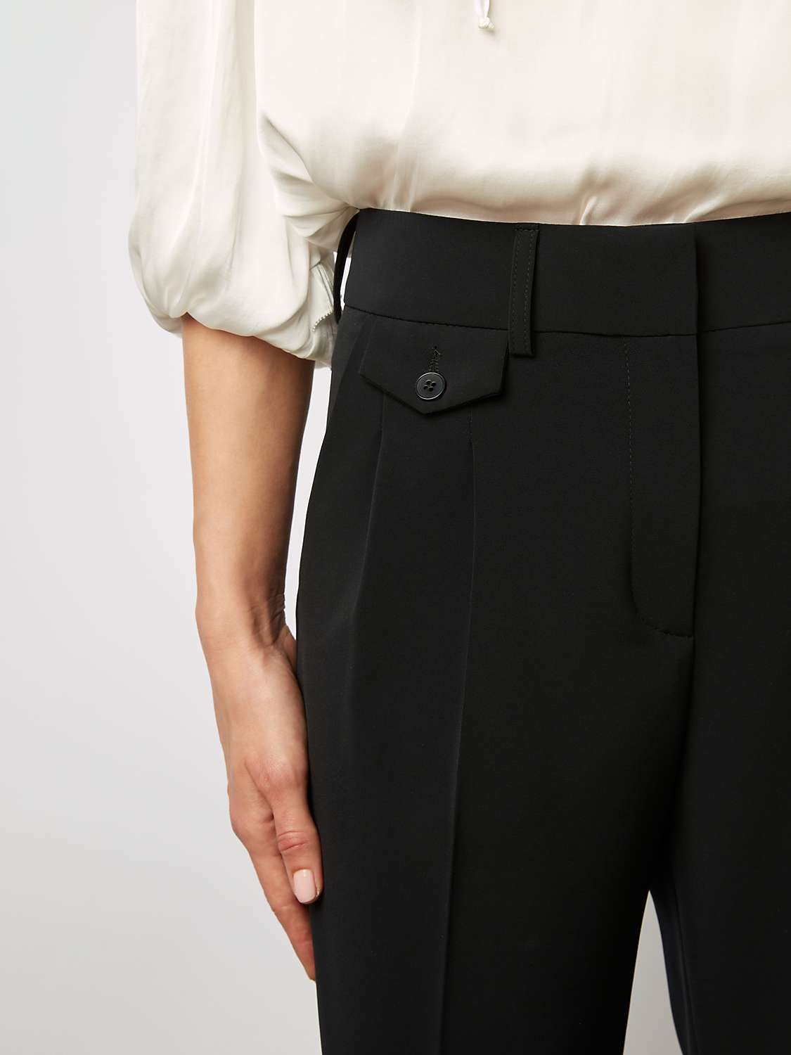 Buy Gerard Darel Carmelita Tailored Wide Leg Trousers, Navy Online at johnlewis.com