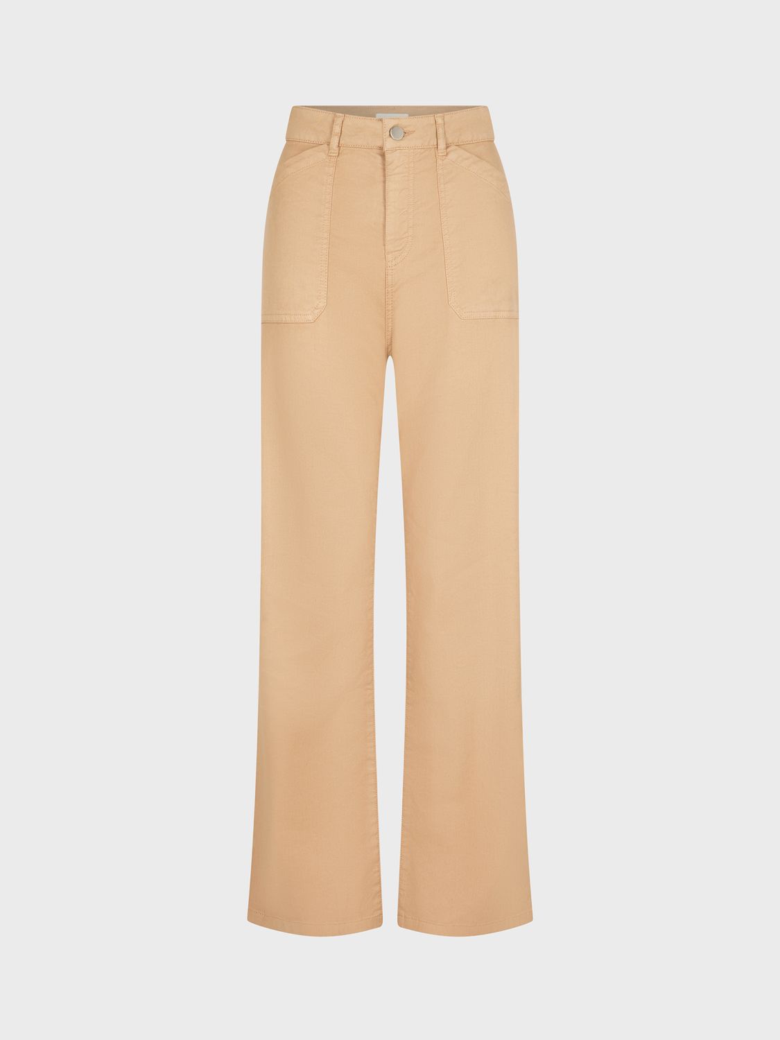 Buy Gerard Darel Carance Cotton Linen Blend Wide Leg Jeans, Sand Online at johnlewis.com