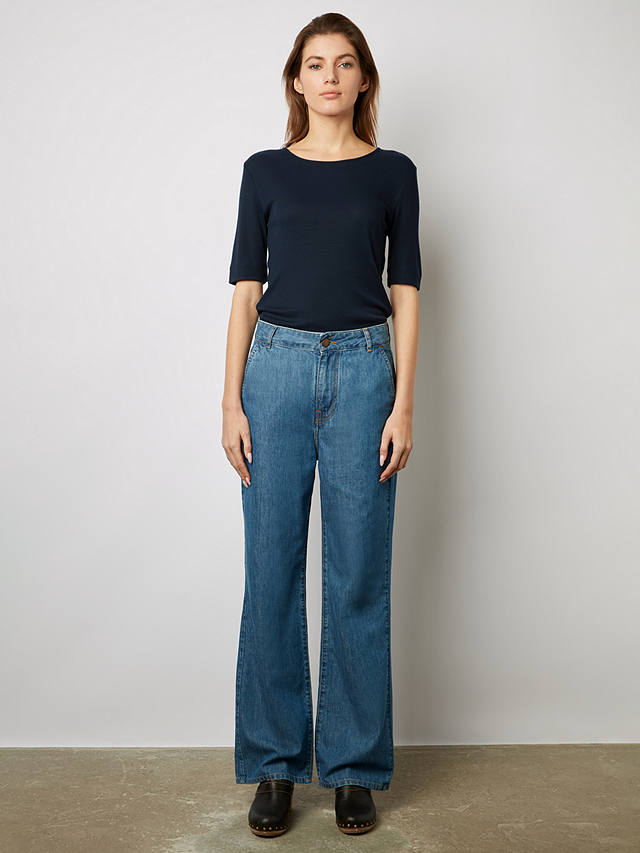 Gerard Darel Clarro Wide Leg Jeans, Blue