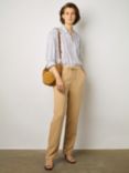 Gerard Darel Colombe Linen Blend Trousers, Sand, Sand