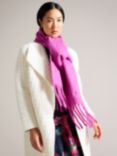 Ted Baker Shelmas Skinny Scarf, Mid Pink