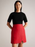 Ted Baker Illusion Mini Dress, Black/Red, Black/Red