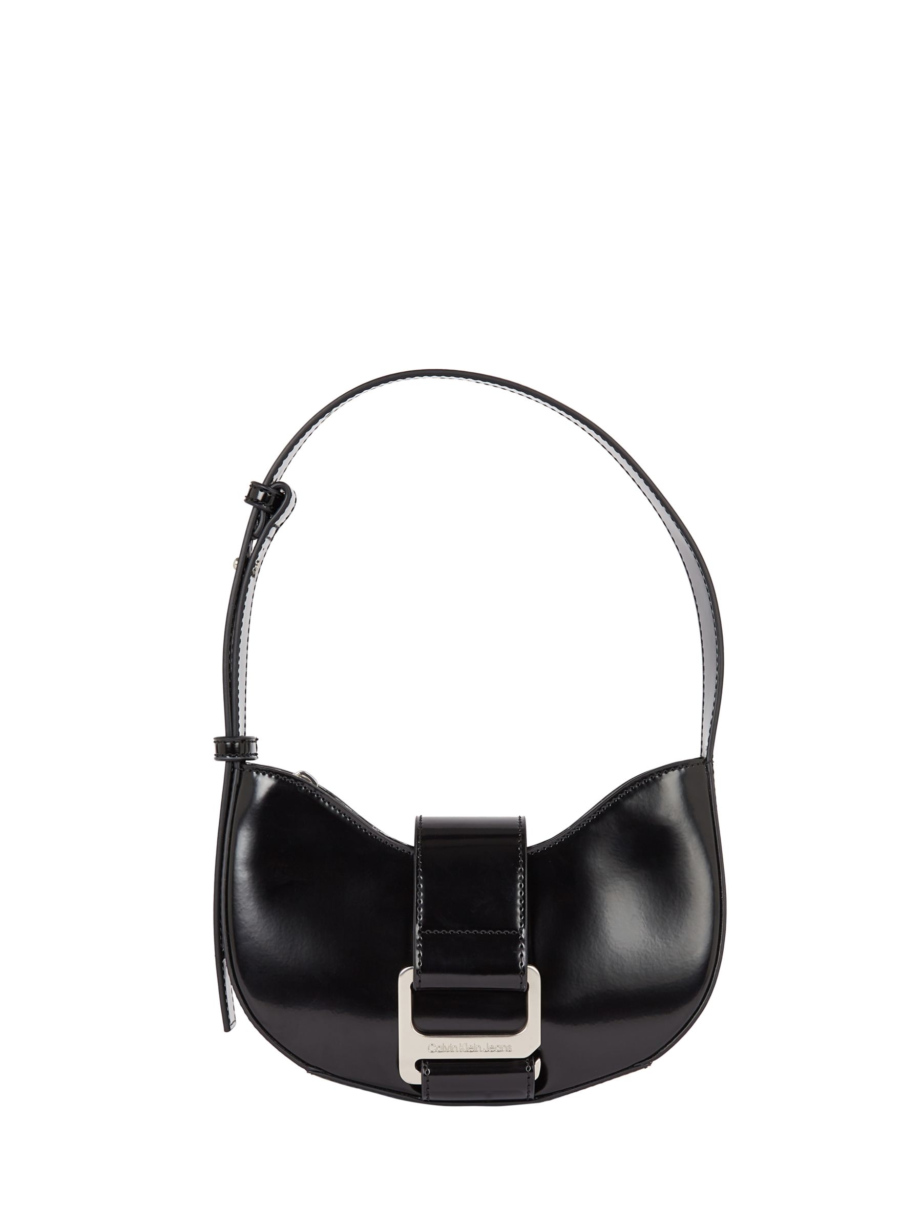 Calvin Klein Round Shoulder Bag, Black at John Lewis & Partners