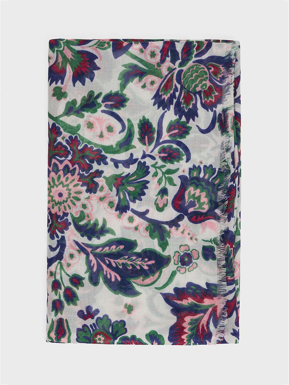Buy Gerard Darel Philine Floral Silk Blend Scarf, Multi Online at johnlewis.com