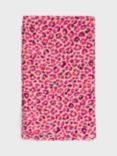 Gerard Darel Polly Animal Print Silk Blend Scarf, Fuchsia/Multi