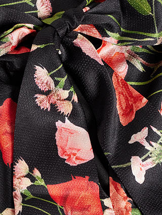 Ted Baker Raeven Floral Print Sleeveless Top, Black/Multi