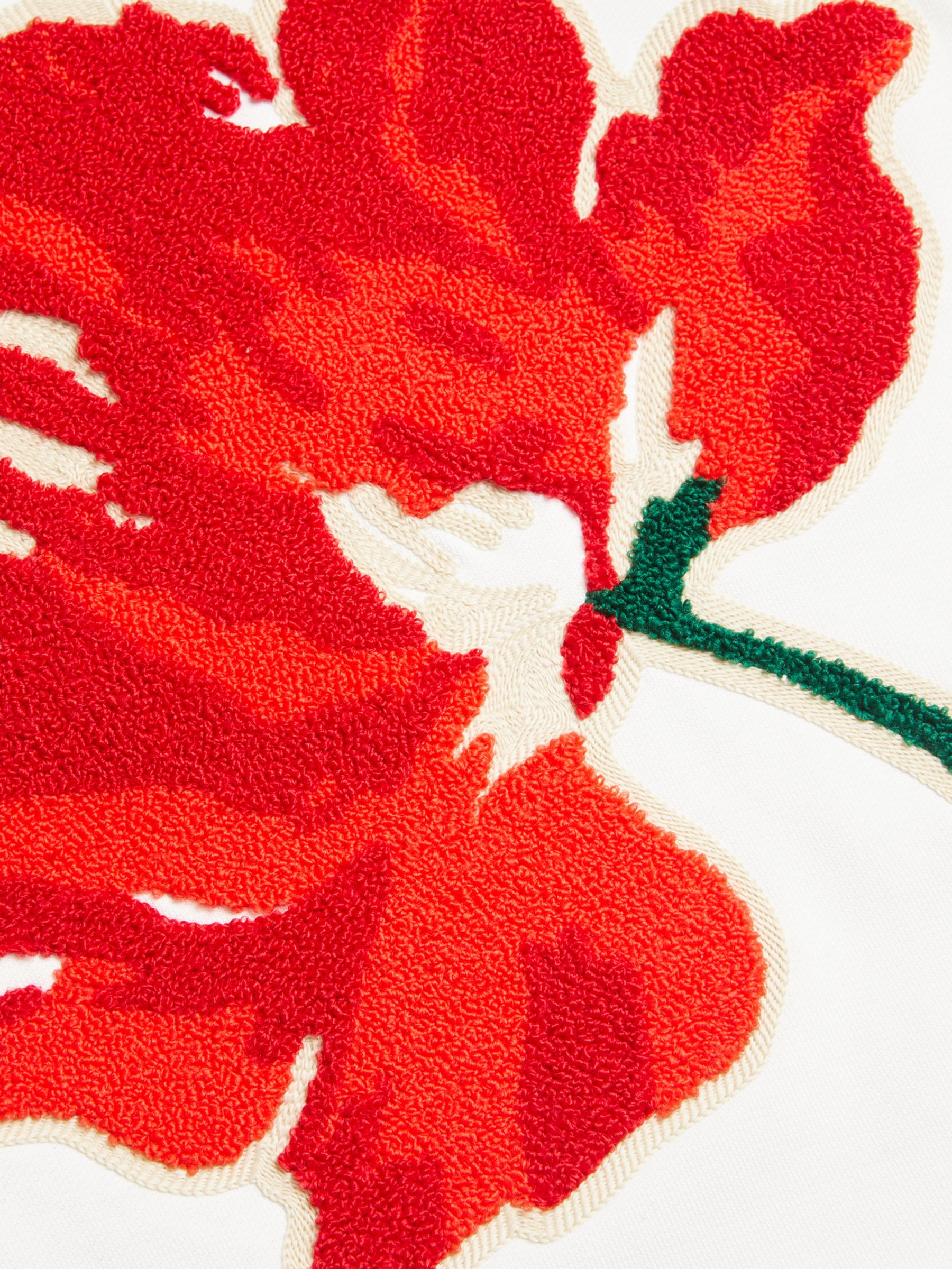 Buy Ted Baker Marelaa Boucle Flower Sweatshirt, White/Multi Online at johnlewis.com