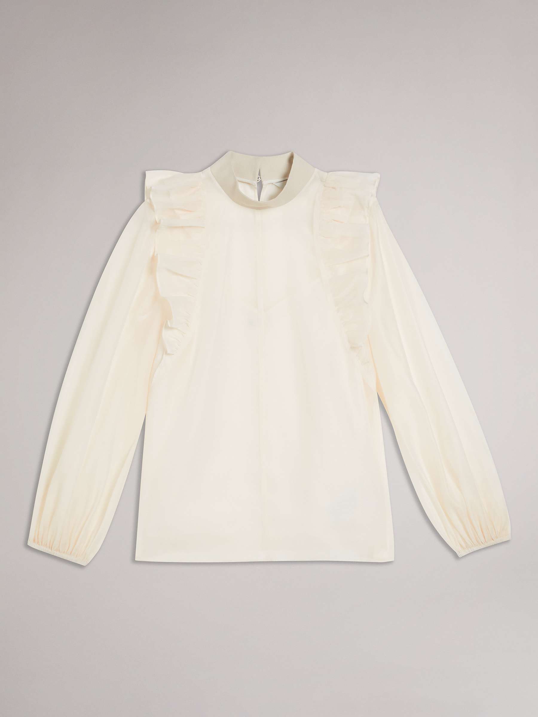 Buy Ted Baker Aubreei Knit Balloon Sleeve Top, Pink Nude Online at johnlewis.com
