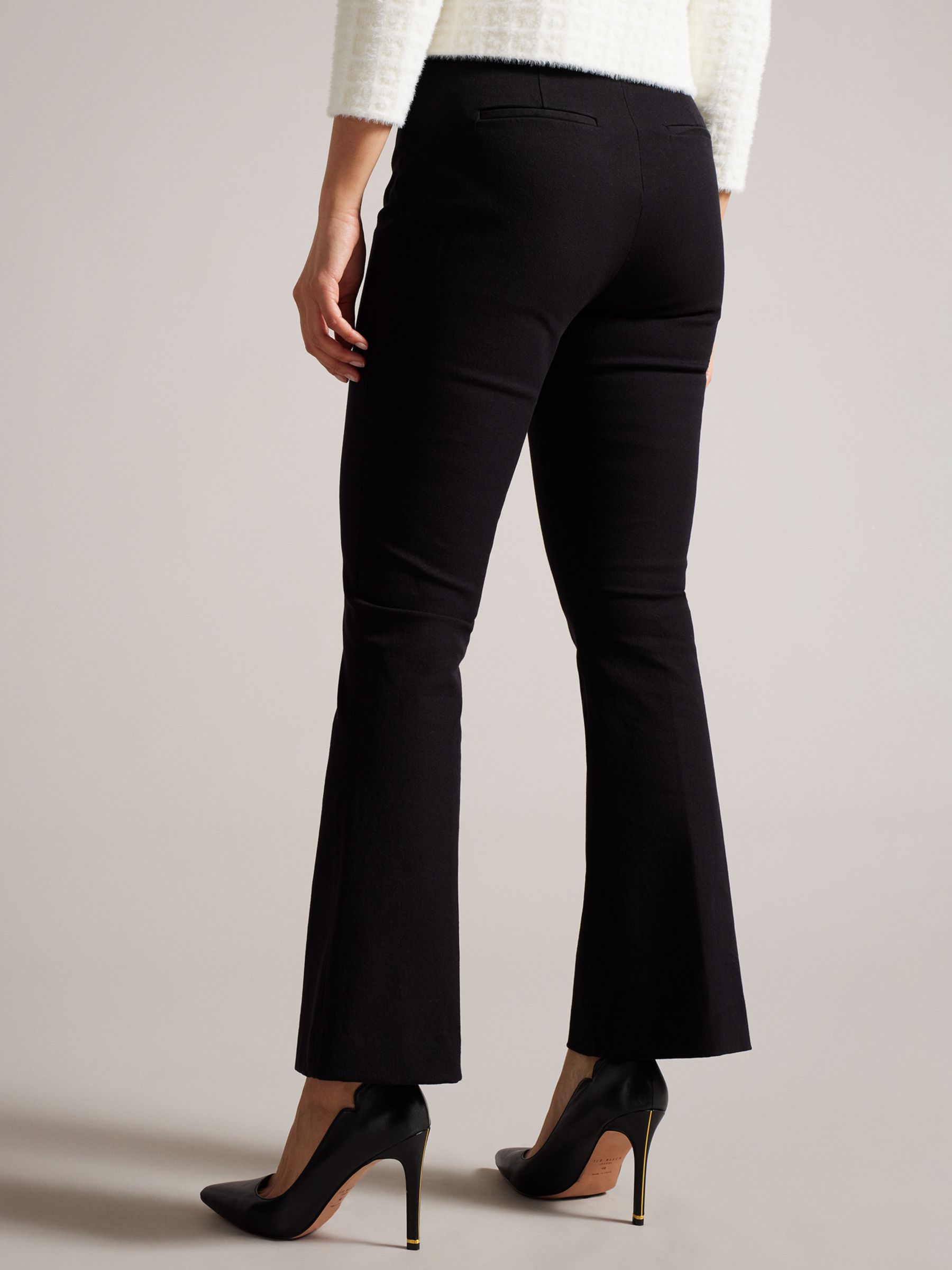 Kick It Navy Blue High-Waisted Trouser Pants