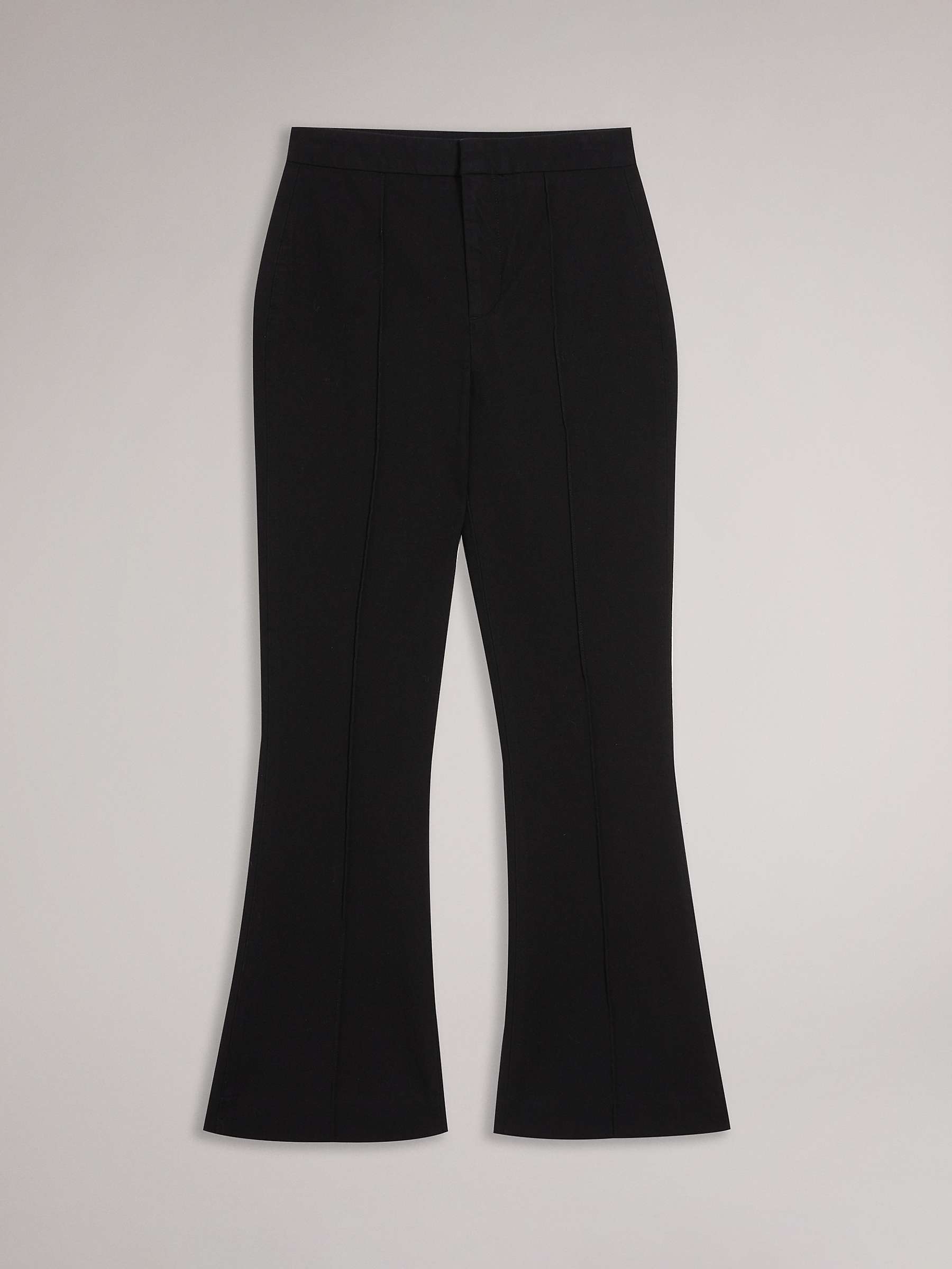 Buy Ted Baker Belenah High Waisted Slim Fit Kick Flare Trousers, Black Online at johnlewis.com