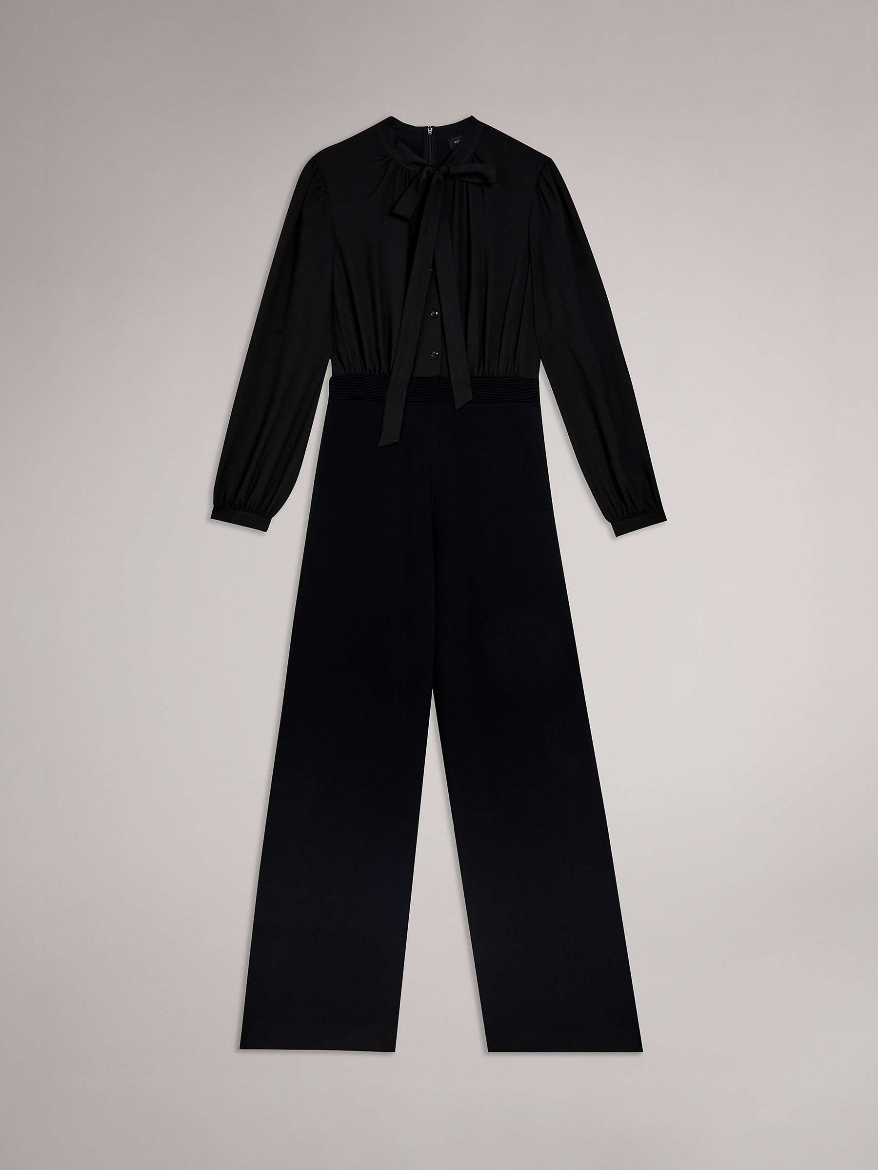 Buy Ted Baker Leot Knitted Trouser Jumpsuit, Black Online at johnlewis.com