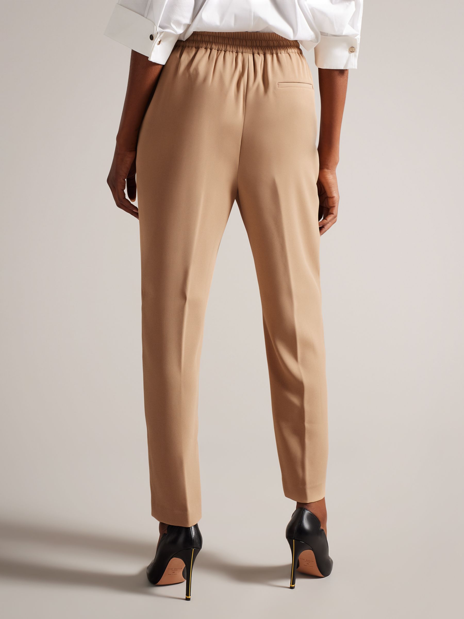 Buy Ted Baker Laurai Slim Cut Ankle Length Joggers, Brown Camel Online at johnlewis.com