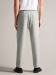 Ted Baker Lopus Wool Blend Wide Leg Trousers, Light Grey