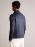 Ted Baker Somerss Zip Through Wool Blend Trucker Jacket