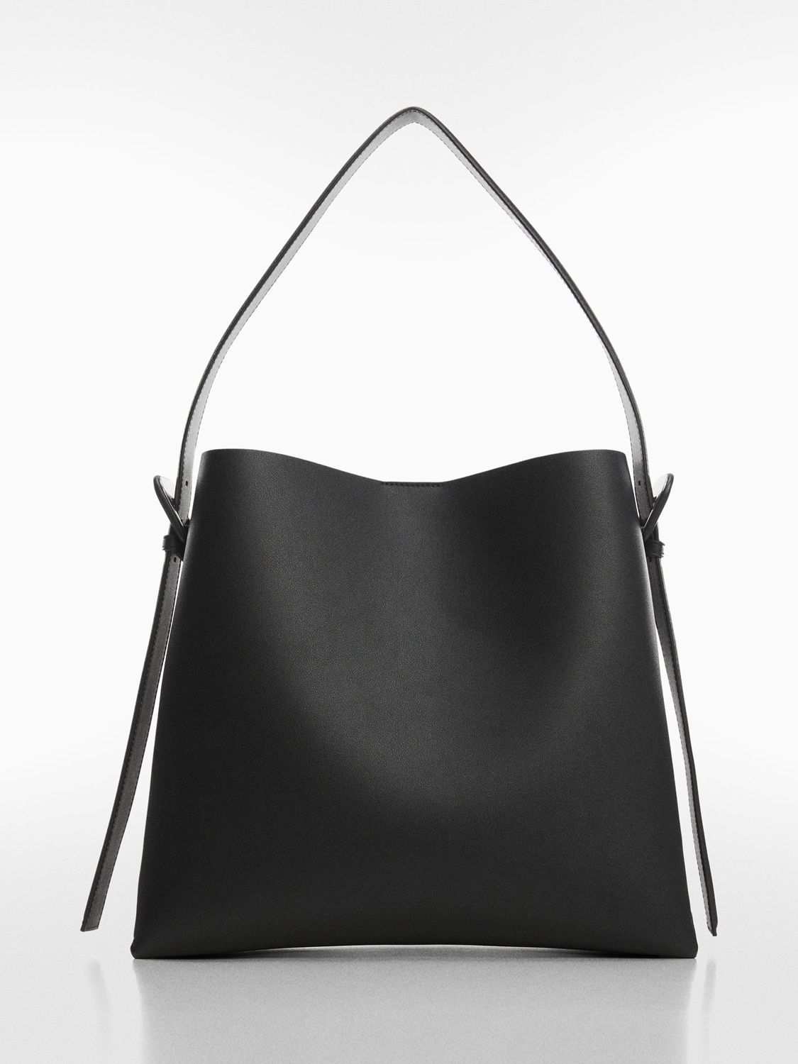 Mango Lucia Large Shoulder Bag, Black, One Size