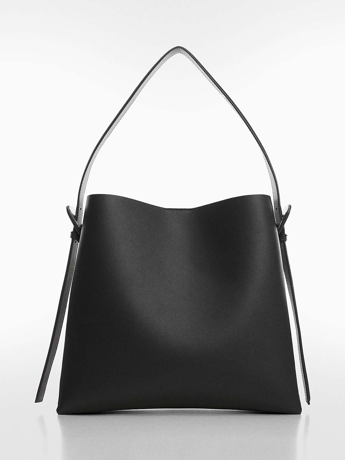 Buy Mango Lucia Large Shoulder Bag, Black Online at johnlewis.com