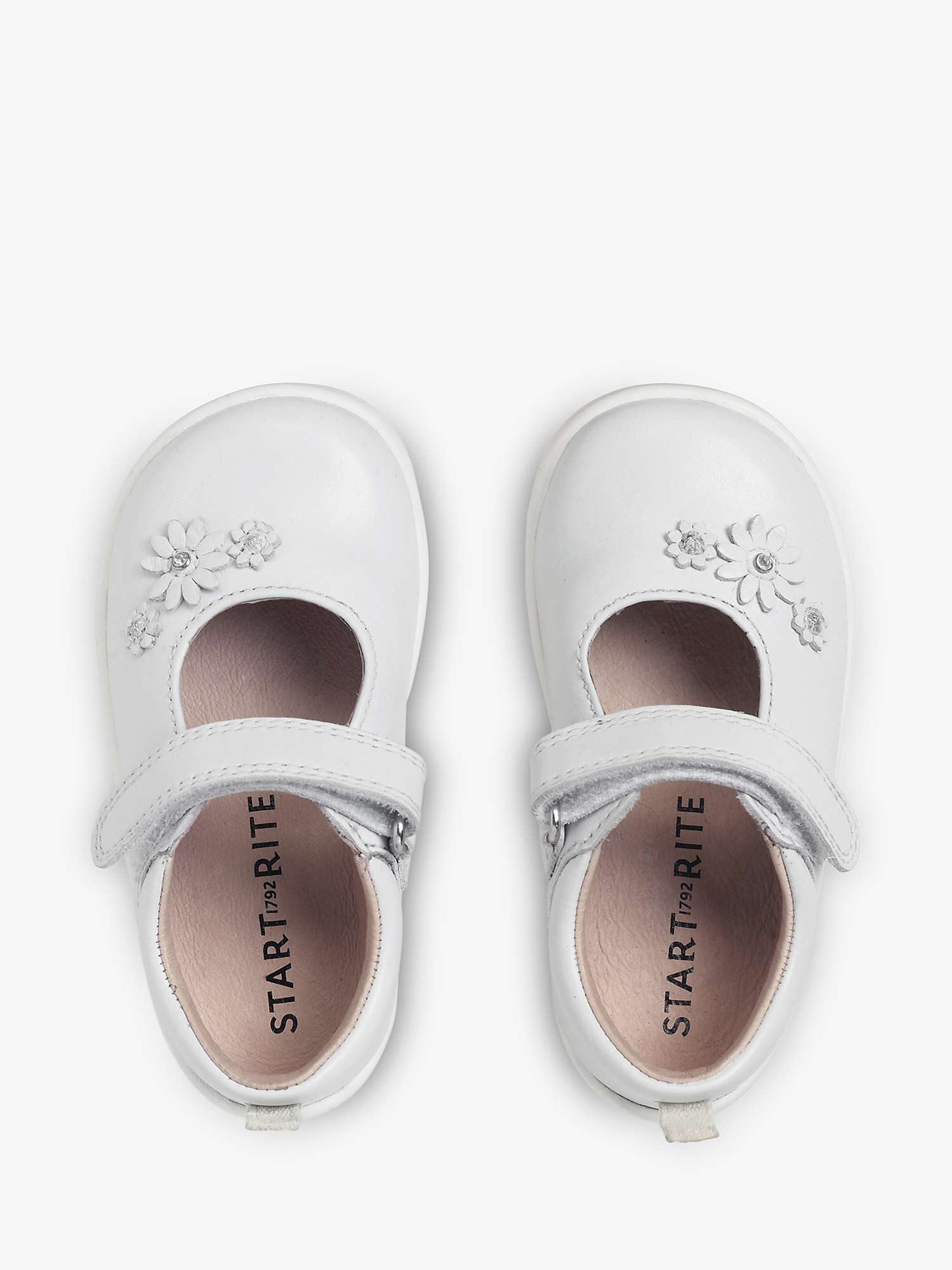 Buy Start-Rite Kids' Leather Fairy Tale First Steps Shoes, White Online at johnlewis.com
