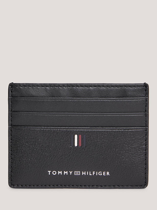Tommy Hilfiger Leather Card Holder, Black