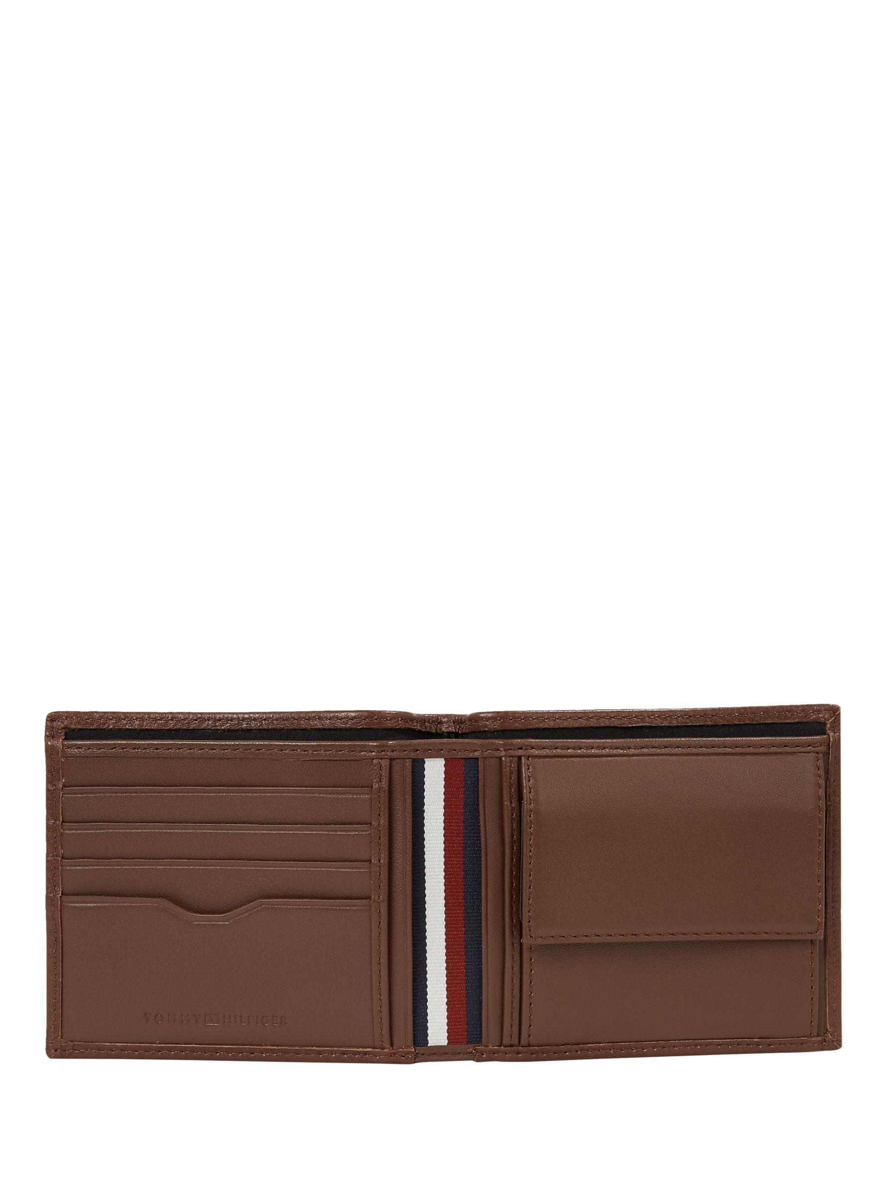 Buy Tommy Hilfiger Central Leather Wallet, Dark Chestnut Online at johnlewis.com