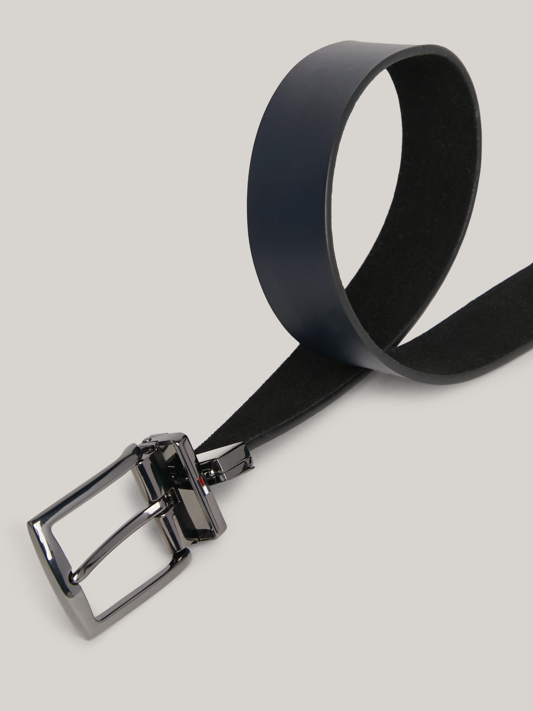 Buy Tommy Hilfiger Denton 3.5 Reversible Leather Belt, Black/Space Blue Online at johnlewis.com