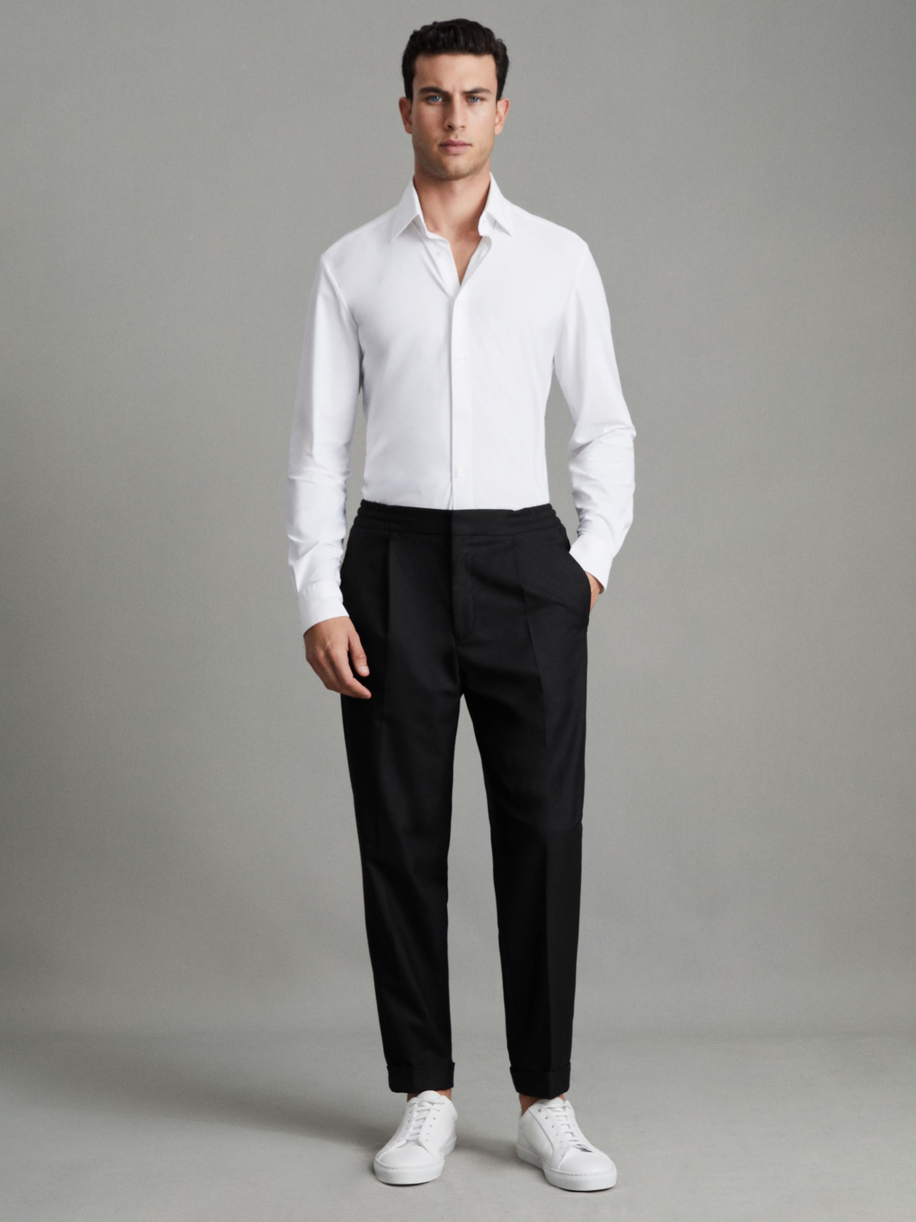 Buy Reiss Brighton Pleated Relaxed Trousers Online at johnlewis.com