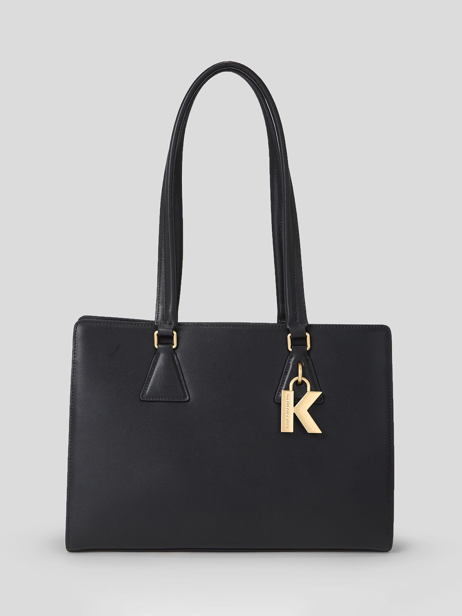 KARL LAGERFELD K/Lock Medium Leather Tote Bag