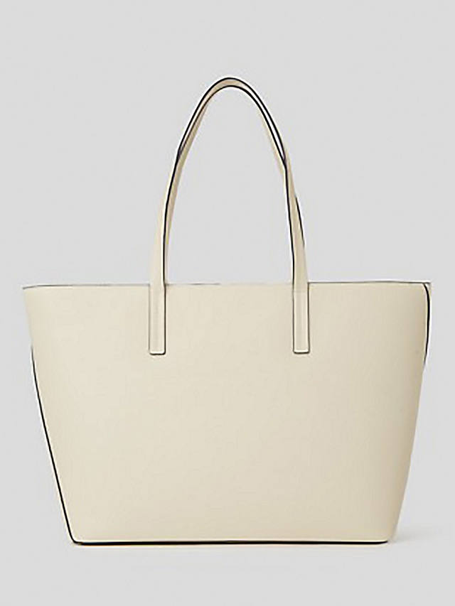 KARL LAGERFELD Rue St-Guillaume Large Tote Bag, Off White at John Lewis ...