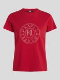 KARL LAGERFELD Rhinestone Logo T-Shirt, 188 Chili Pepper