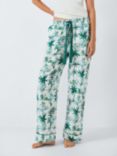 John Lewis Hummingbird Print Pyjama Bottoms, Ivory/Green