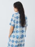 AND/OR Mosiac Tile Pyjama Top, Blue, Blue