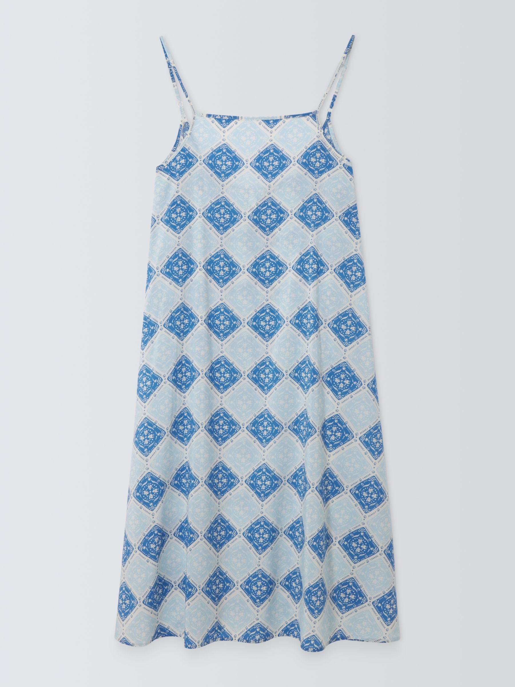 Buy AND/OR Mosaic Tile Chemise, Blue Online at johnlewis.com