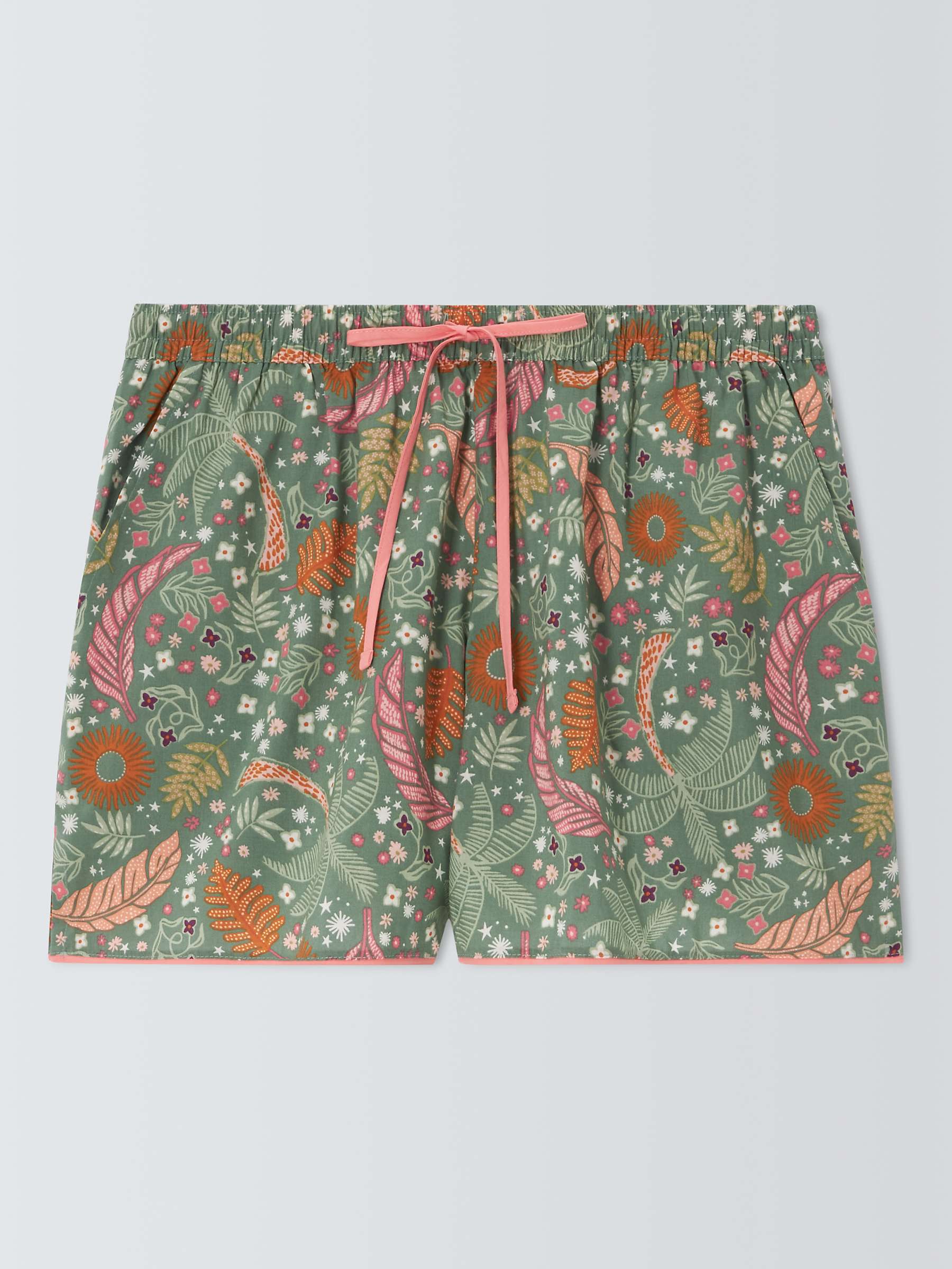 Buy AND/OR Summers Dream Pyjama Shorts, Khaki Online at johnlewis.com