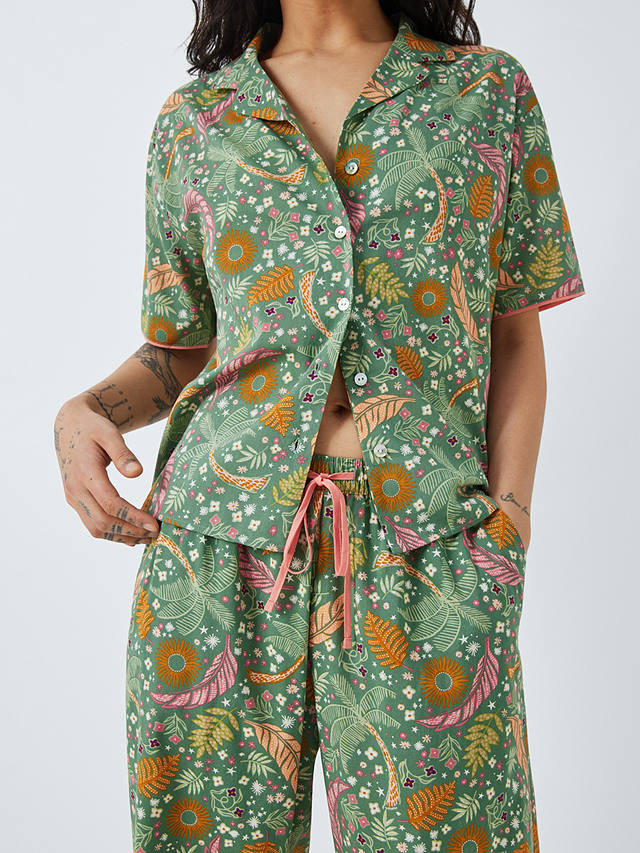 AND/OR Summers Dream Shirt Pyjama Top, Khaki