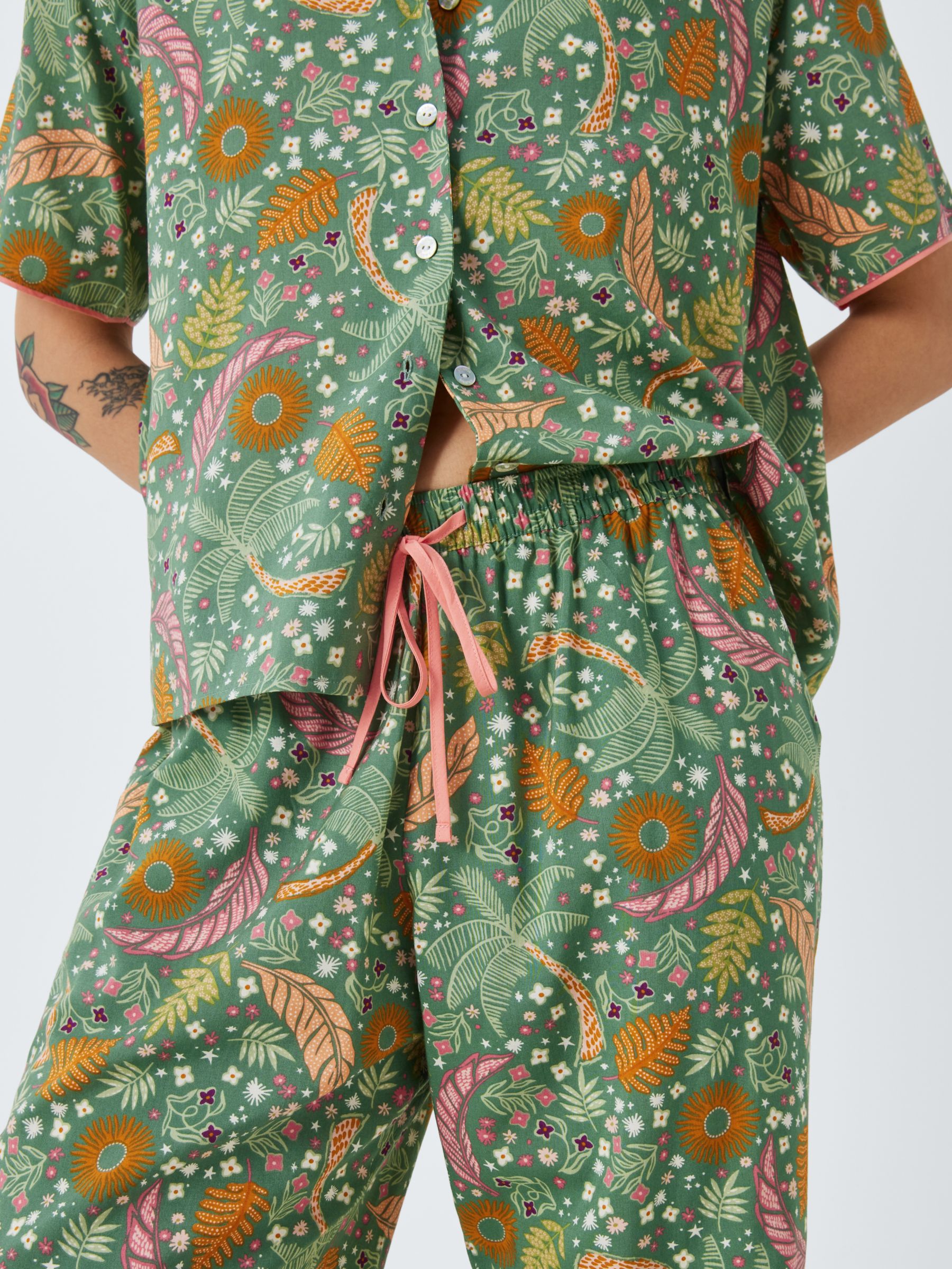 Buy AND/OR Summers Dream Pyjama Bottoms, Khaki Online at johnlewis.com