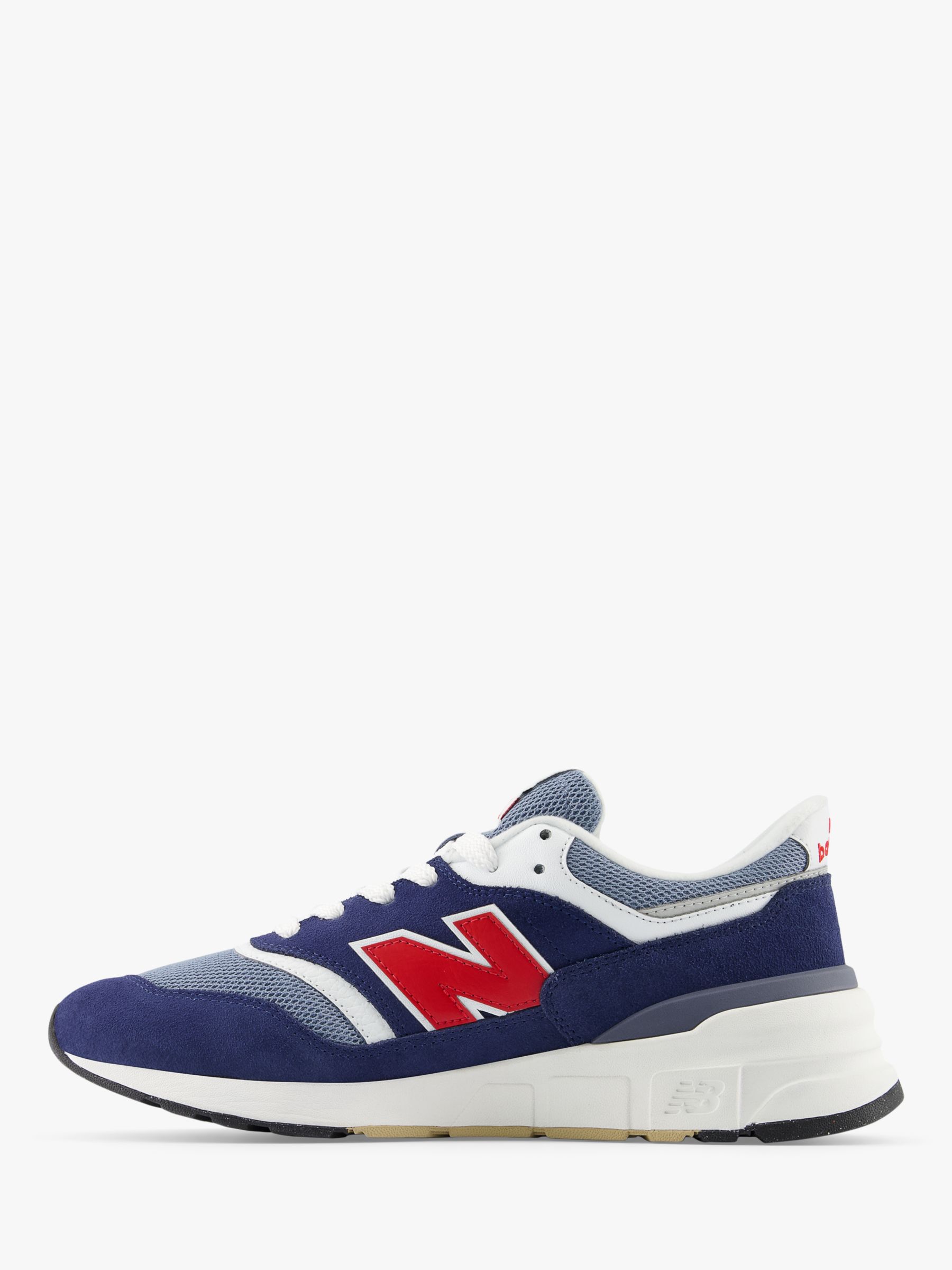 New Balance 997R Suede Mesh Trainers, Navy/Multi, 8