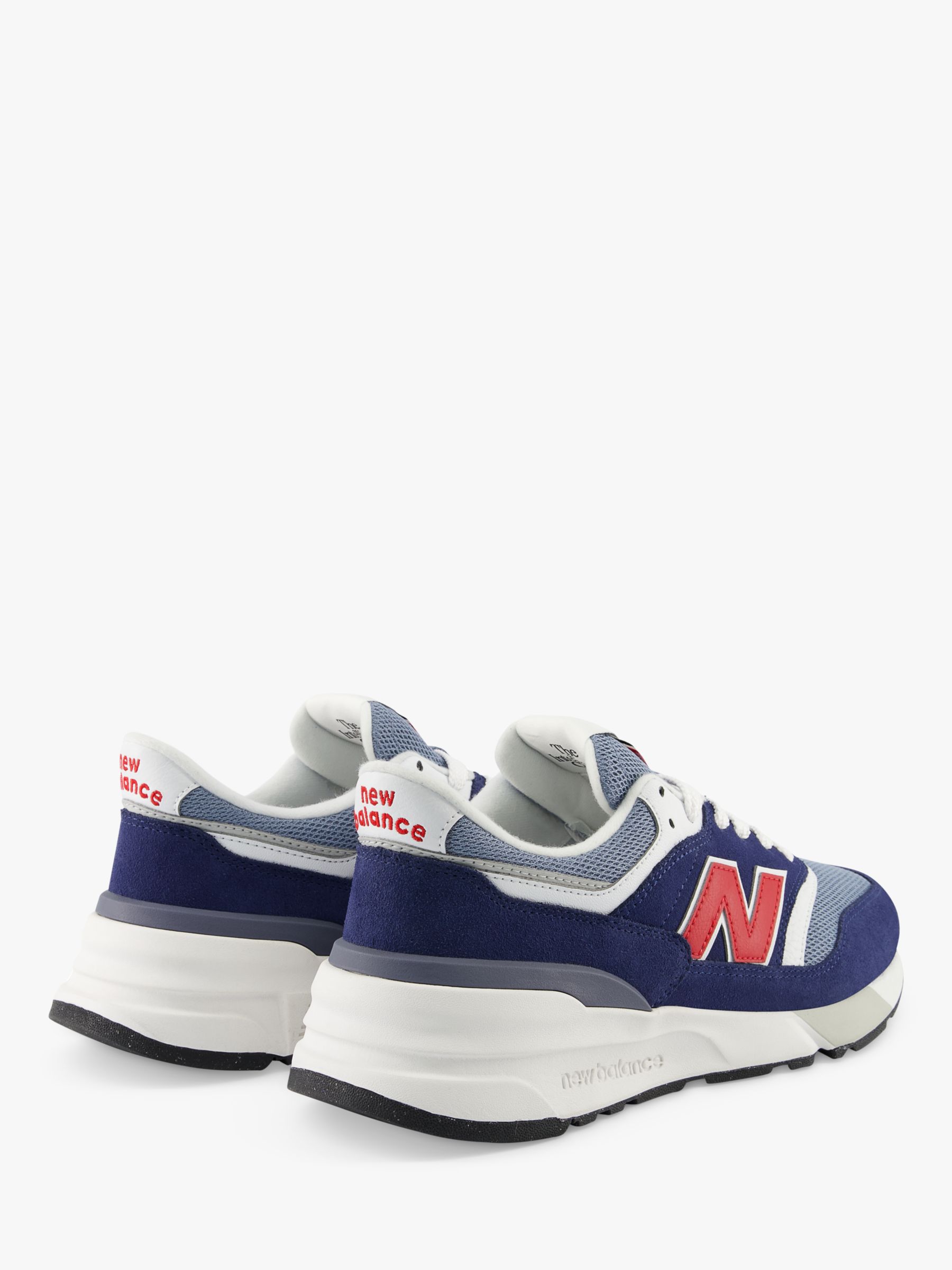 New Balance 997R Suede Mesh Trainers, Navy/Multi, 8
