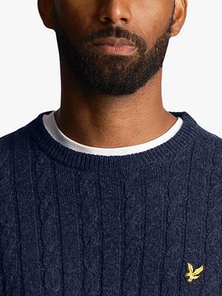 Lyle & Scott Cable Jumper, Navy